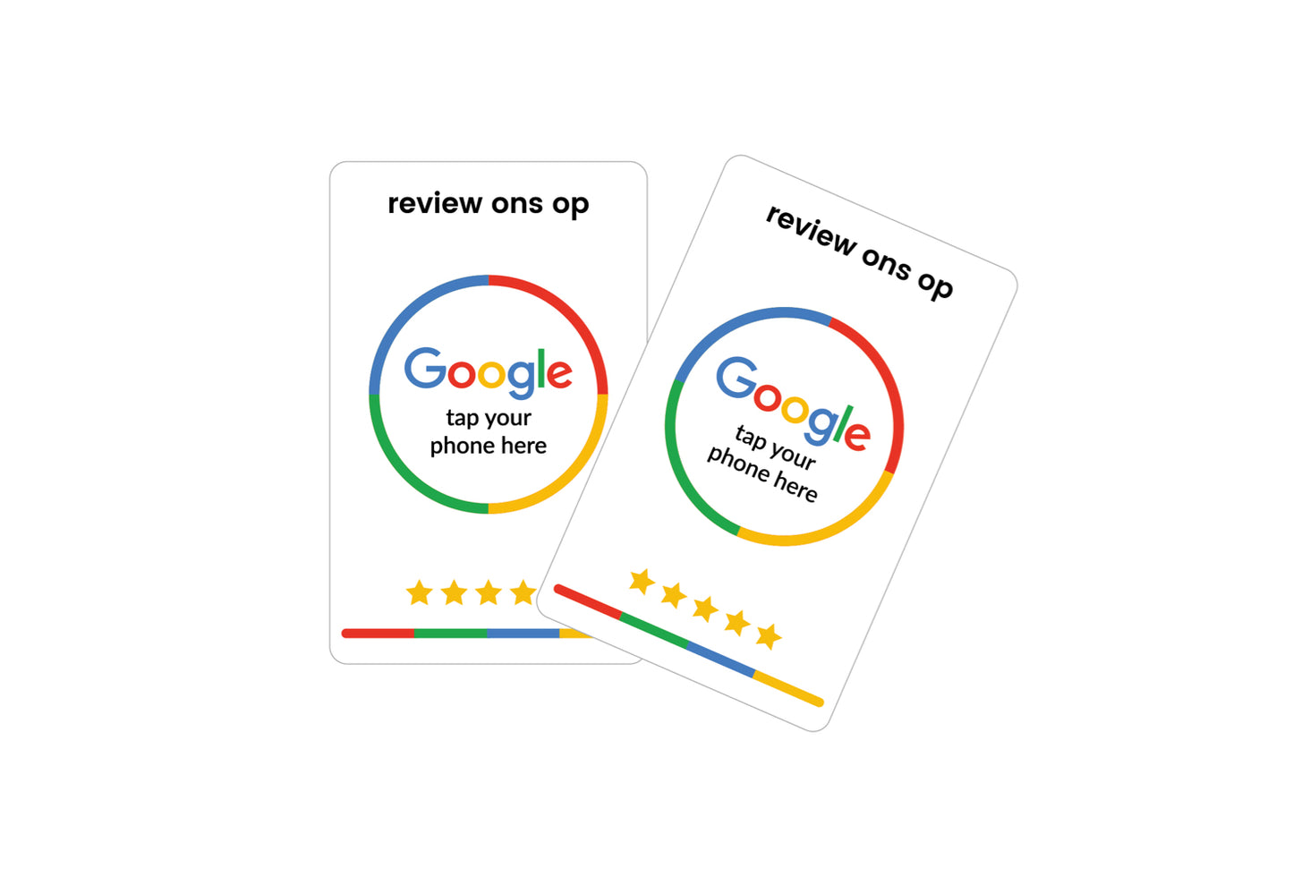 Google Review Kaart (2 stuks)