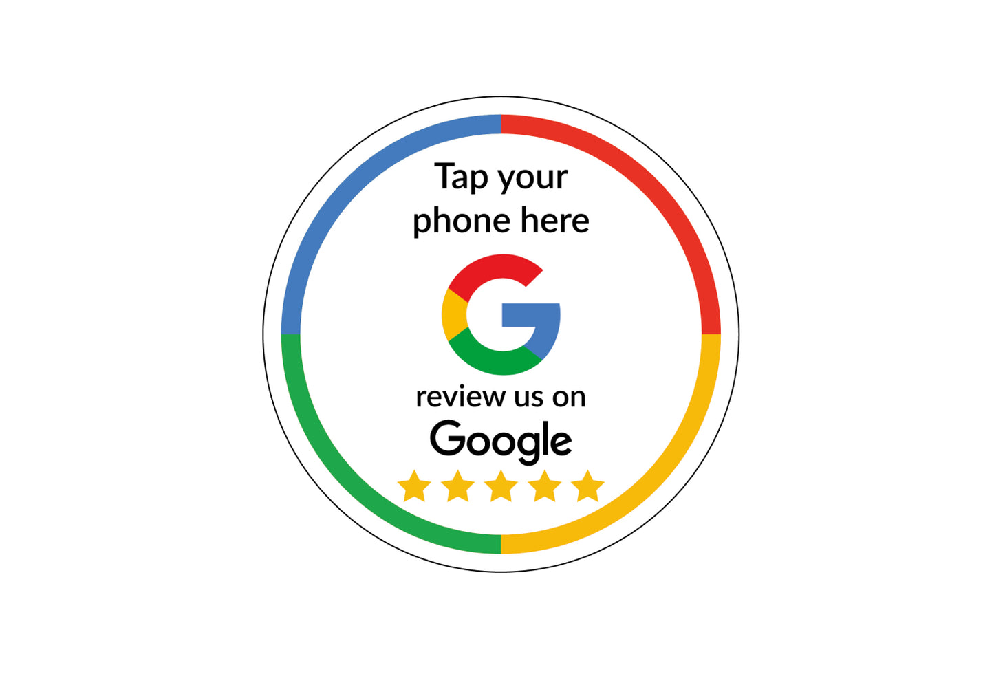 Google Review Sticker